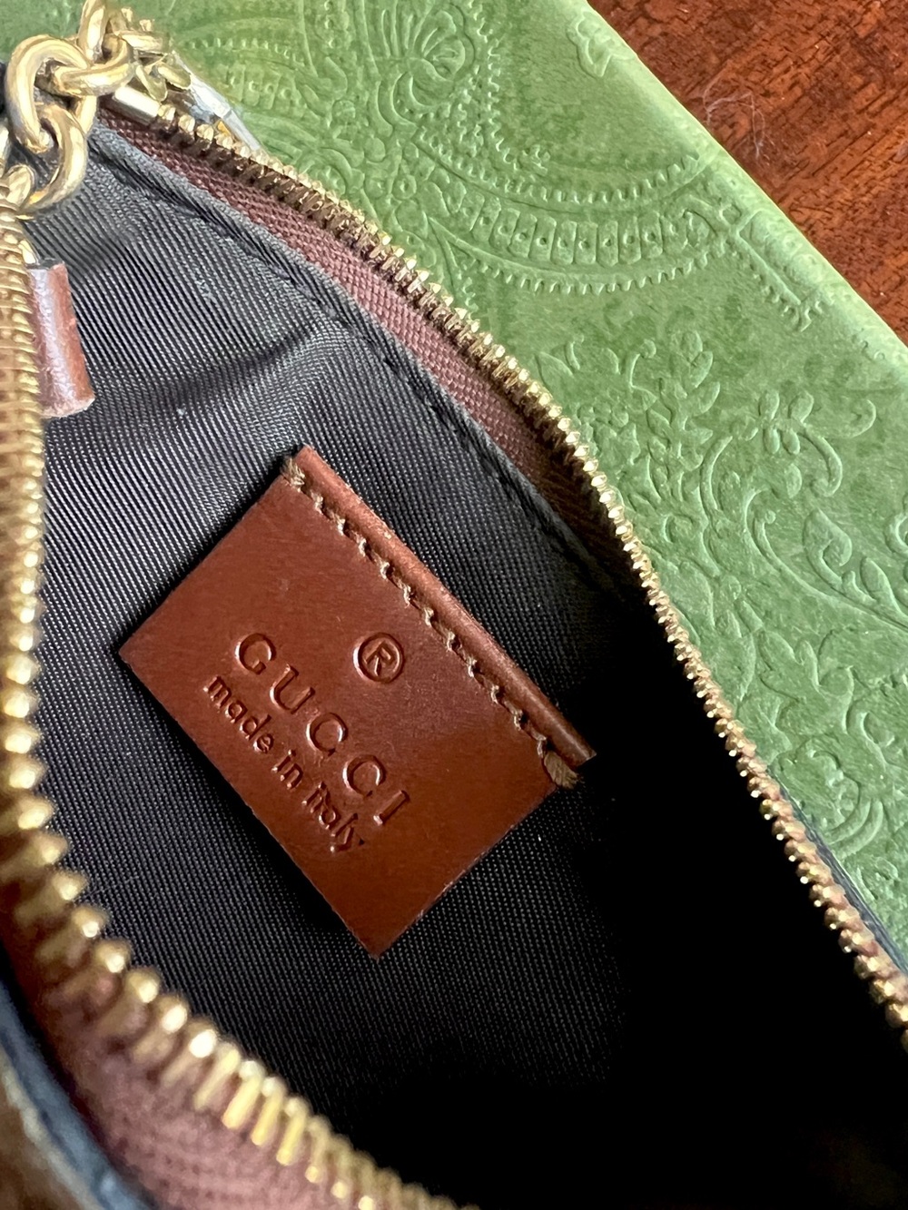 Authentic Gucci Ophidia gg key case pouch keychain wallet canvas/leather - Picture 3 of 9
